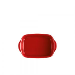 EMILE HENRY Керамична правоъгълна форма за печене "INDIVIDUAL OVEN DISH" - 22х15 см - цвят червен
