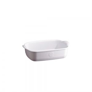 EMILE HENRY Керамична правоъгълна форма за печене "INDIVIDUAL OVEN DISH" - 22х15 см - цвят бял