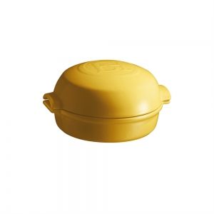 EMILE HENRY Керамична форма за печене с капак "CHEESE BAKER" - Ø19 см - цвят жълт