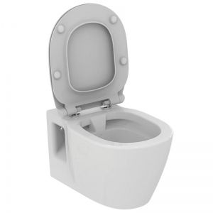 Стенна тоалетна чиния CONNECT без ринг с ултратънка седалка със забавено падане IDEAL STANDARD