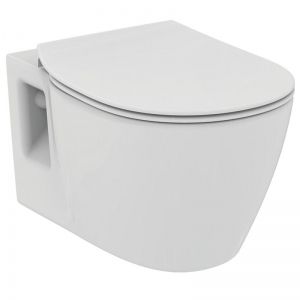 Стенна тоалетна чиния CONNECT и седалка със забавено падане IDEAL STANDARD E803501