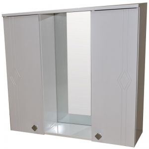 Шкаф за баня от PVC горен с осветление МИЛЕНА 65 см