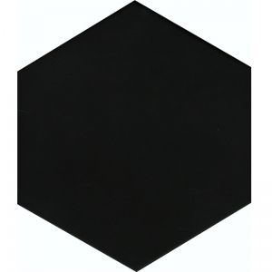 Шестоъгълен гранитогрес за кухня и баня SOLID HEXAGON Black 21,5х25 см
