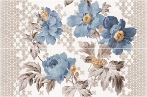 4779 Декор FAENZA FLOWERS синя 51х75,5 см - 30,00 лв./бр.