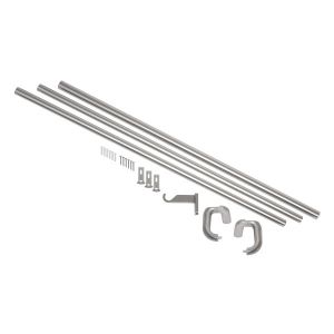 UMBRA Телескопичен корниз за пердета и завеси - TWILIGHT - цвят никел/мат - размер 71-122 см