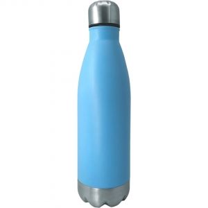 Nerthus Туристическа бутилка цвят син/инокс - 750 мл