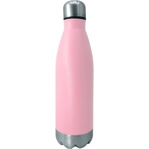 Nerthus Туристическа бутилка цвят розов/инокс - 750 мл