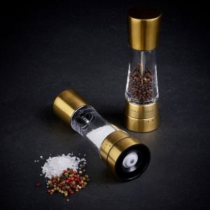 COLE&MASON Комплект мелнички за сол и пипер “DERWENT MAT GOLD“ - 19 см - с механизъм за прецизност
