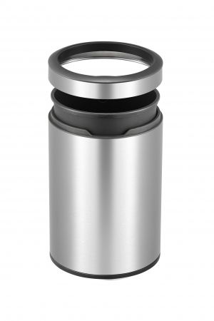 EKO Отворен кош за отпадъци “ROUND“ - 12 литра - мат