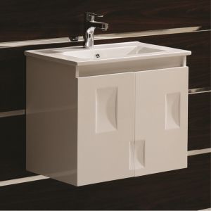 Окачен долен шкаф за баня от PVC 60 см ICP 6091-1