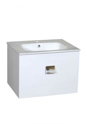 Окачен долен шкаф за баня от PVC ЛИЛИ 55 см