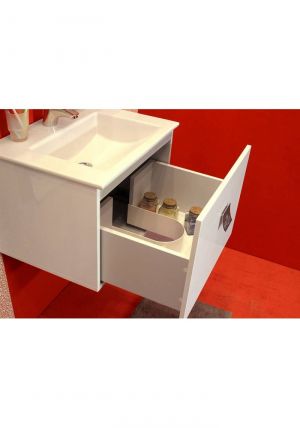 Конзолен долен шкаф за баня от PVC ЛИЛИ 55 см