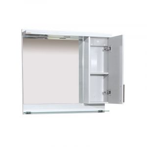 Горен шкаф за баня от PVC с осветление МОДЕНА 80 см