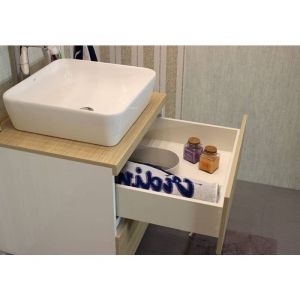 Конзолен долен шкаф за баня от PVC ПАГОДА 60 см