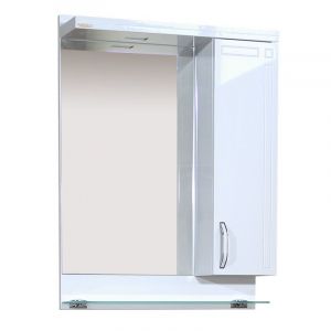 Горен шкаф за баня от PVC РИМ ПЛЮС 55 см с осветление