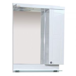 Горен шкаф за баня от PVC САМАРА 55 см с LED осветление