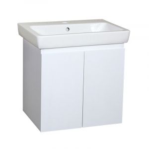 Конзолен долен шкаф за баня от PVC СИМПЛИ-М 60 см