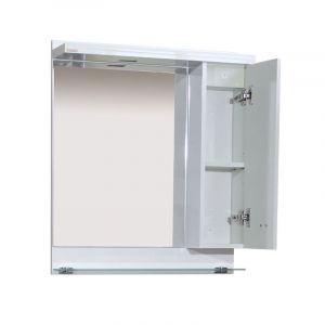 Горен шкаф за баня от PVC ТРИНИТИ 65 см с LED осветление