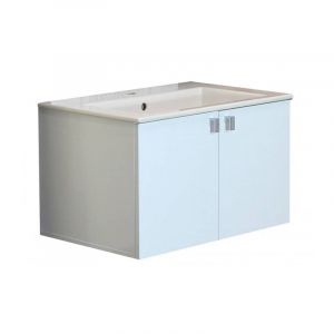 Долен окачен шкаф за баня от PVC ВИТОША 65 см - бял