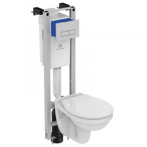 Структура за вграждане за конзолна тоалетна чиния с хромиран бутон PROSYS ECO M 30 см IDEAL STANDARD