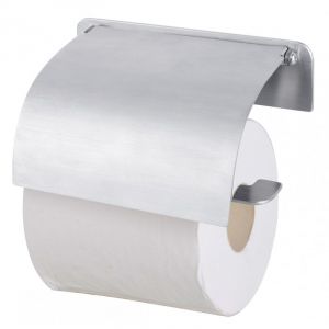Поставка за тоалетна хартия с капак ЕЛИНОР сатен ICA 5551-2