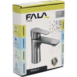 Смесителна батерия за умивалник за баня FALA STEELY 4 INOX