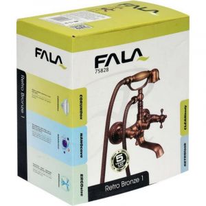 Смесителна батерия за вана/душ за баня с аксесоари FALA RETRO BRONZE-1