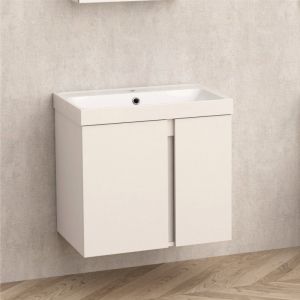 Долен шкаф за баня от PVC ЗОРА 61 см бял ICP 6087