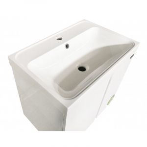 Долен бял шкаф за баня ЗОРА от PVC 61 см ICP 6087