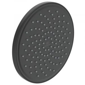 Черна душ глава за баня за стационарен душ IDEAL RAIN 20 см