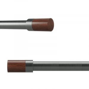 UMBRA Корниз за пердета и завеси BLOK - цвят Gun Metal - размер 91-183 см