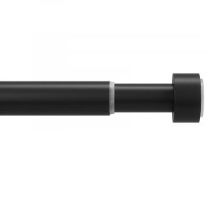 UMBRA Корниз за завеси и пердета CAPPA - цвят черен мат - размер 211-305 см