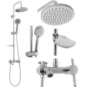 Стационарна душ система за баня с чучур LUIS