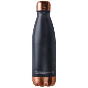 ASOBU Двустенна термо бутилка с вакуумна изолация “CENTRAL PARK“ - 500 мл - цвят черен/мед