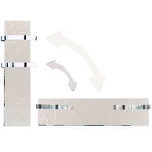 Лъчист електрически отоплител за баня CLIMASTAR SLIM 500 W с акумулираща функция - бял