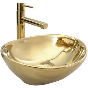 Златни мивки за баня за монтаж върху плот - по поръчка