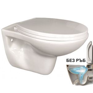 Стенна тоалетна чиния без ринг ICC 5335