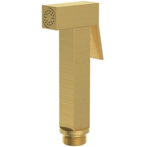 Златен матиран квадратен ръчен хигиенен душ със стоп бутон САХАРА ICH 3025BG