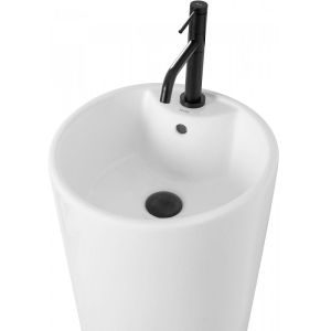 Бяла свободно стояща мивка за баня BLANKA 40х40 см