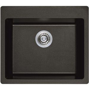 Черна гранитна кухненска мивка 57х50х22 см ICSG 8304 BLACK