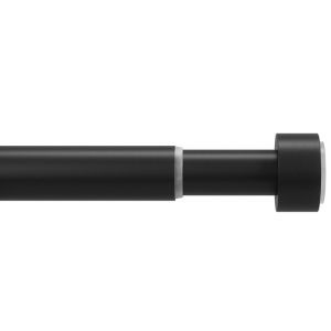 UMBRA Телескопичен корниз за пердета и завеси CAPPA - цвят черен - размер 91-137 см