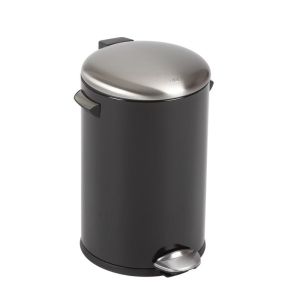 EKO Кош за отпадъци с педал BELLE DELUXE 12 литра - черен