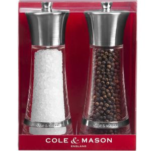 COLE&MASON Комплект мелнички за сол и пипер MONACO 17,5 см