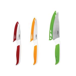 ZYLISS Комплект 3 бр. кухненски ножове с дъска за рязане