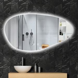 Огледало за баня с LED осветление с функция против замъгляване REA CLOUD 100х60 см