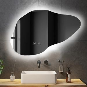 Огледало за баня с LED осветление с функция против замъгляване REA CLOUD 100х70 см