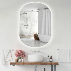 Огледало за баня REA EGJ с LED осветление с функция против замъгляване 60х80 см