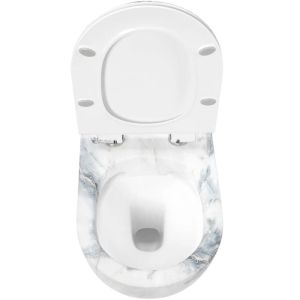 Окачена тоалетна чиния без ринг CARLOS GRANIT MATT Rimless 49 см