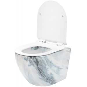 Конзолна тоалетна чиния без ринг CARLOS GRANIT SHINY Rimless 49 см