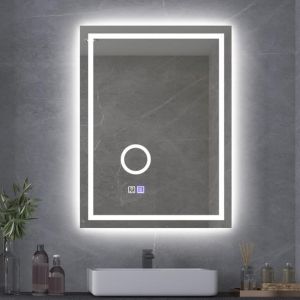 Огледало за баня с LED осветление и нагревател 60х80 см ICL 1828